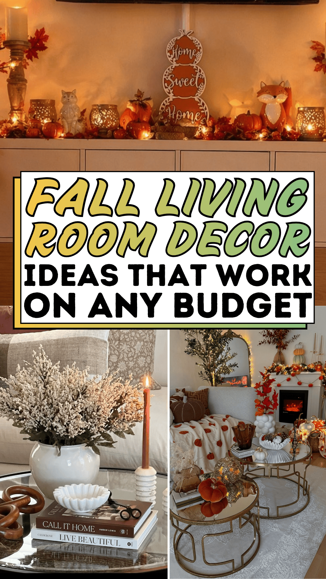 Fall Living Room Decor Ideas That Work on Any Budget