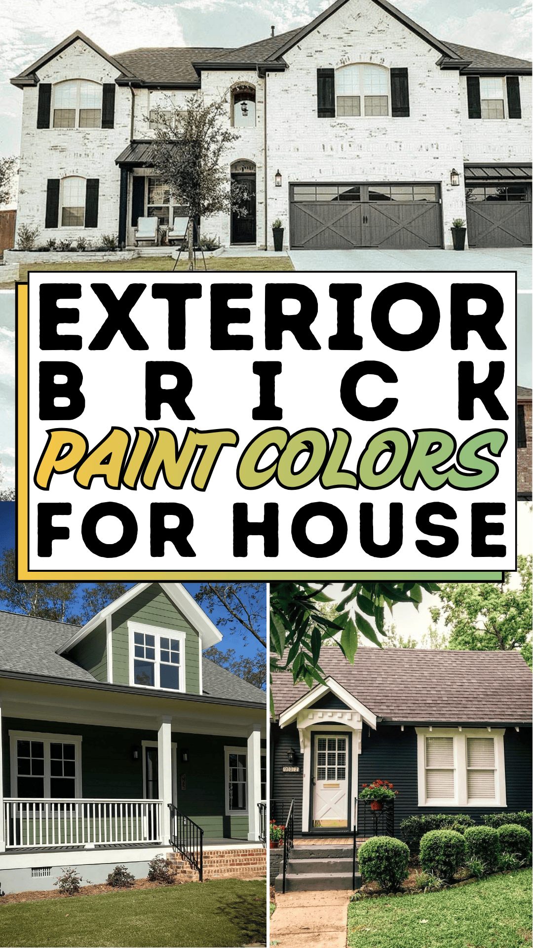 Exterior Brick Paint Colors For House