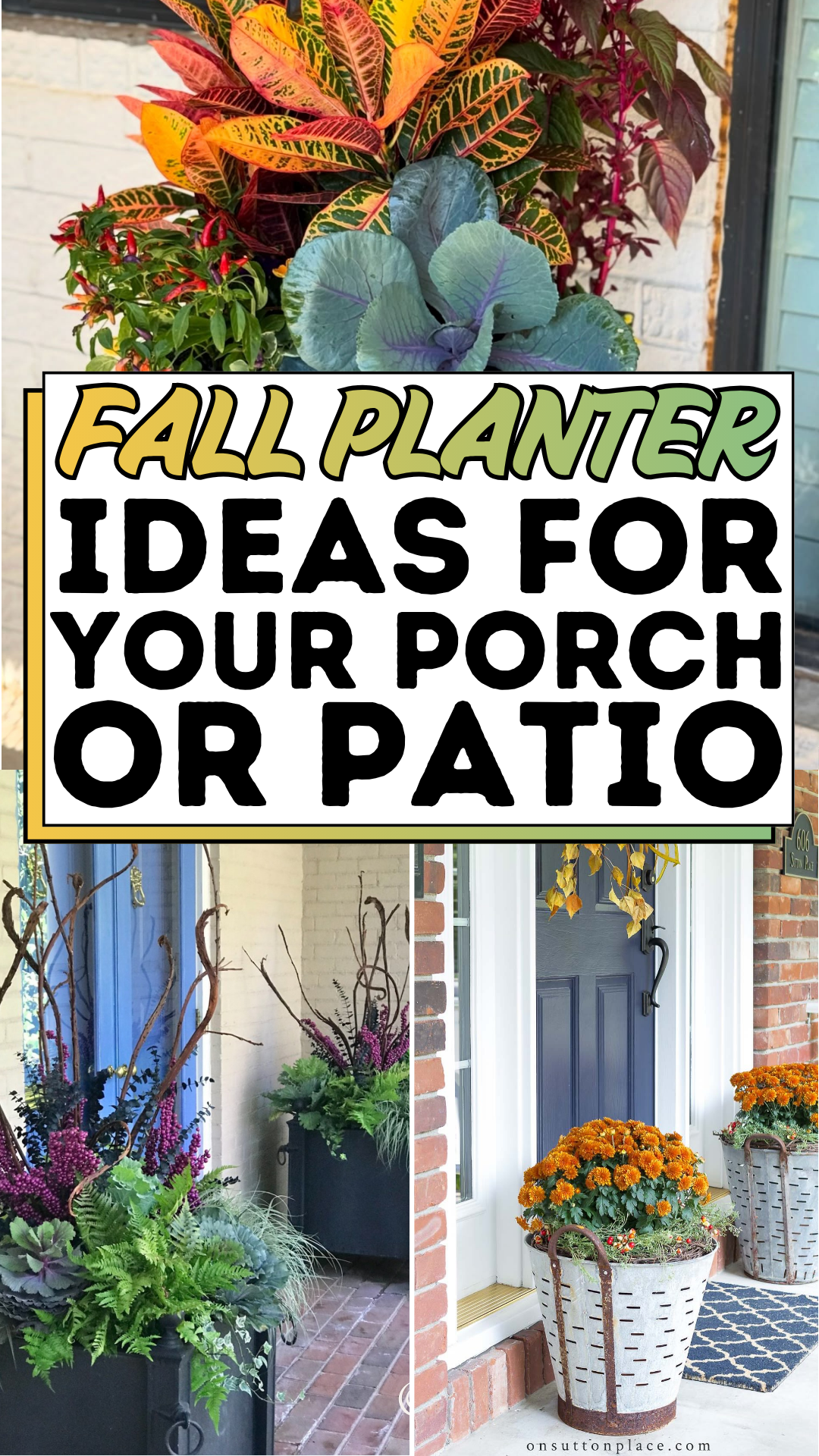 Fall Planter Ideas for Your Porch or Patio