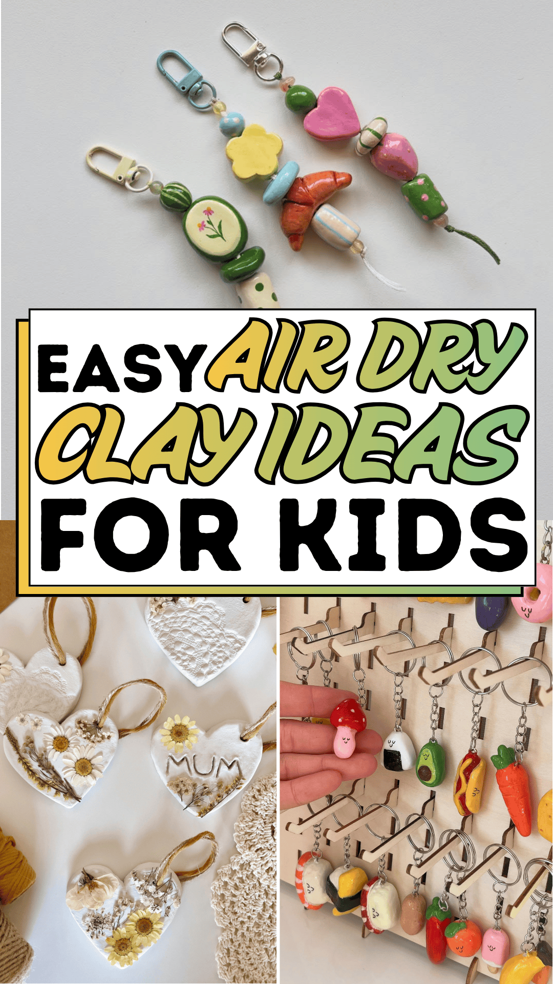 Easy Air Dry Clay Ideas For Kids