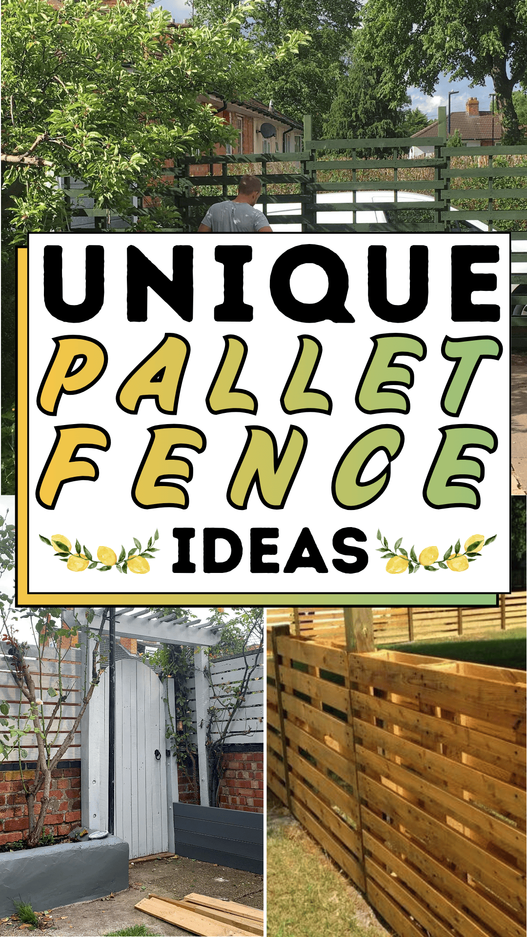Unique Pallet Fence Ideas