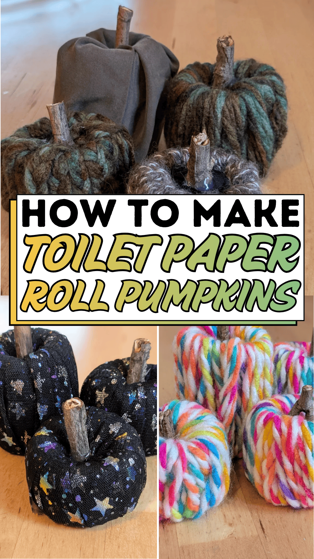 How to Make Toilet Paper Roll Pumpkins