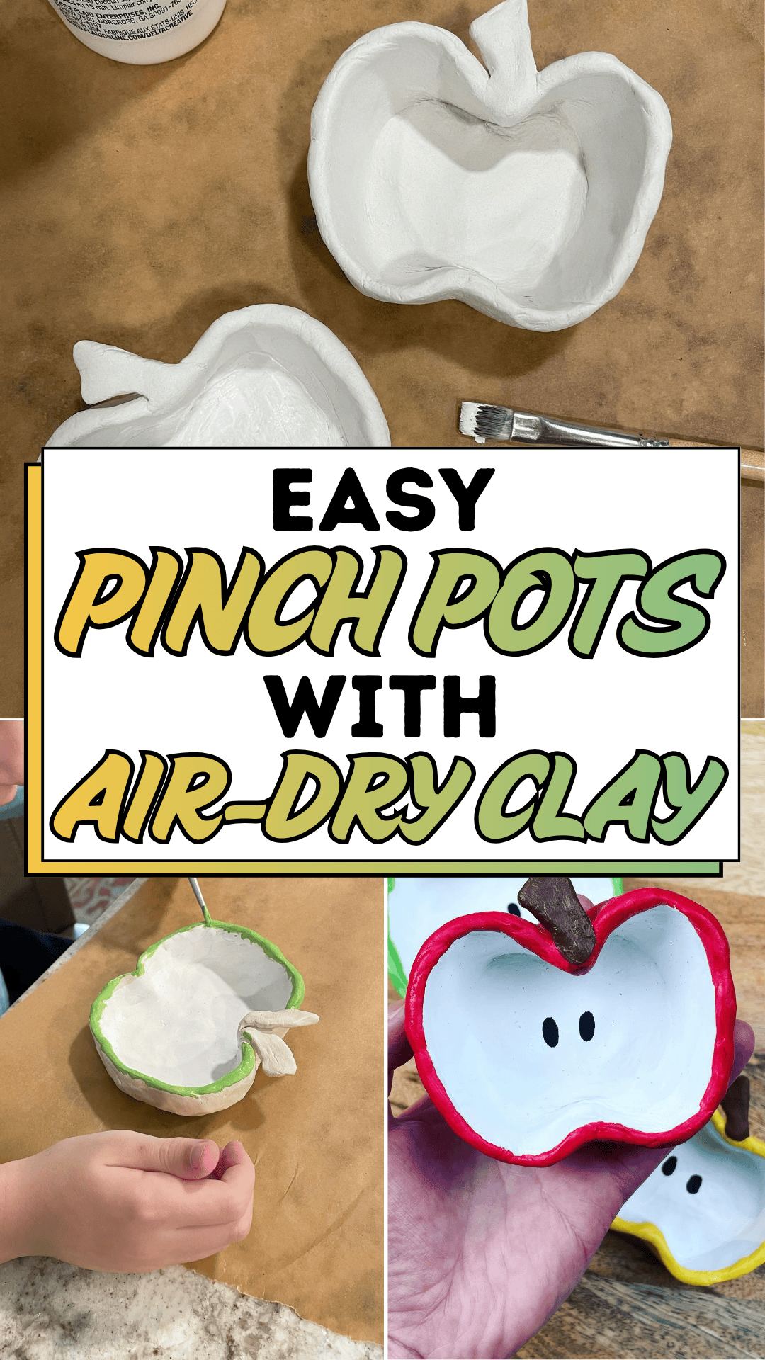 Easy Pinch Pots With Air-Dry Clay