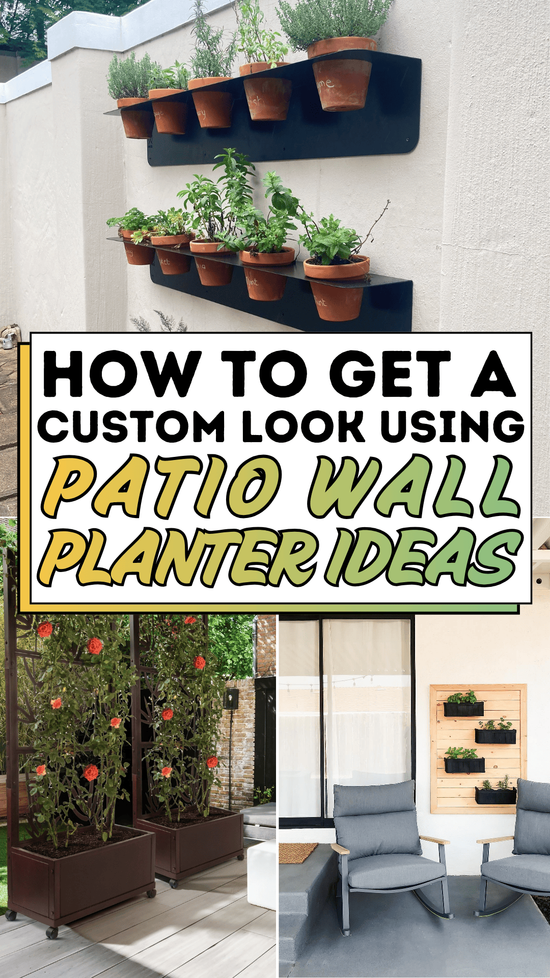 How to Get a Custom Look Using Patio Wall Planter Ideas