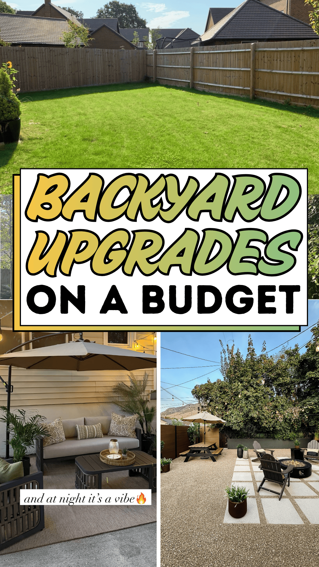 Backyard Upgrades on a Budget