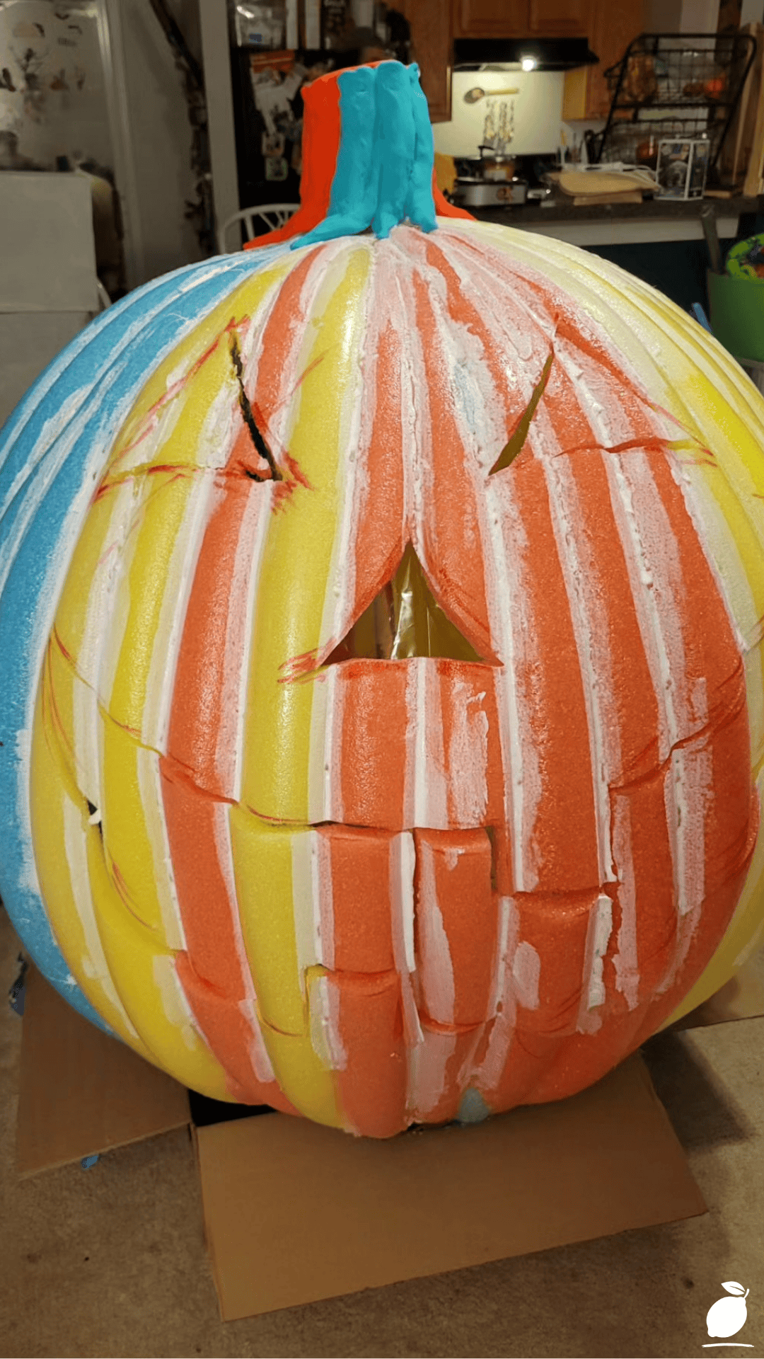 How to Make Dollar Tree Pool Noodle Pumpkins