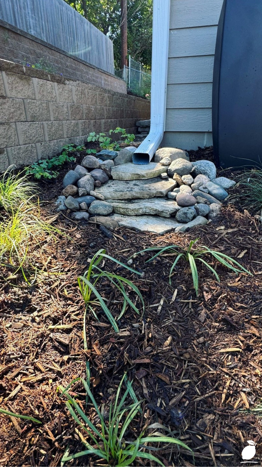 Downspout Ideas With Rocks