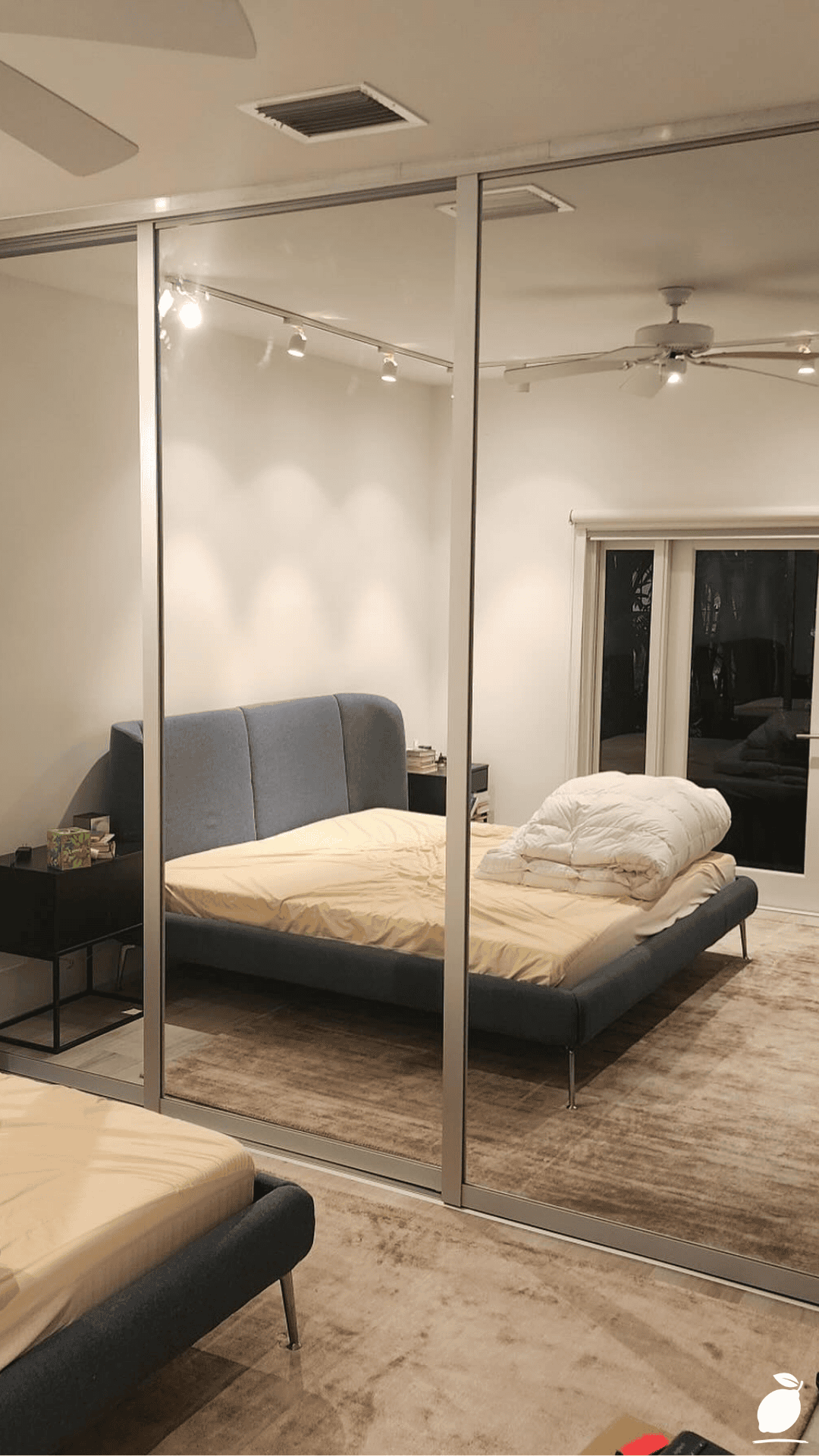 Ideas to Cover Mirror Closet Doors