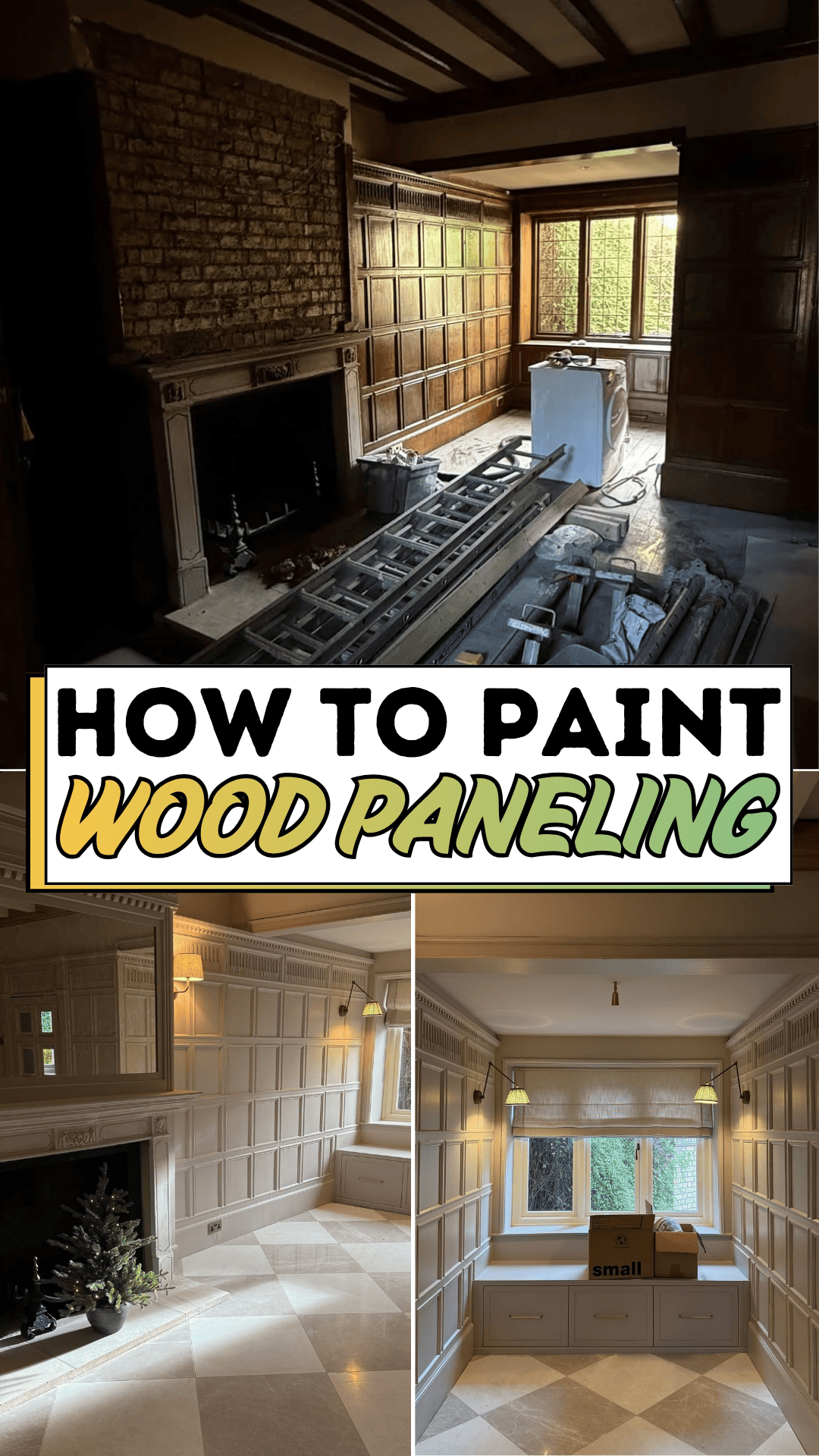 How to Paint Wood Paneling