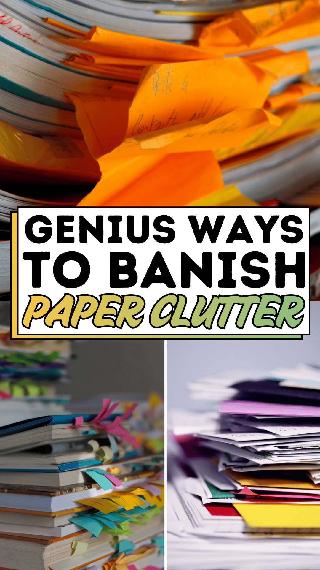 Genius Ways to Banish Paper Clutter