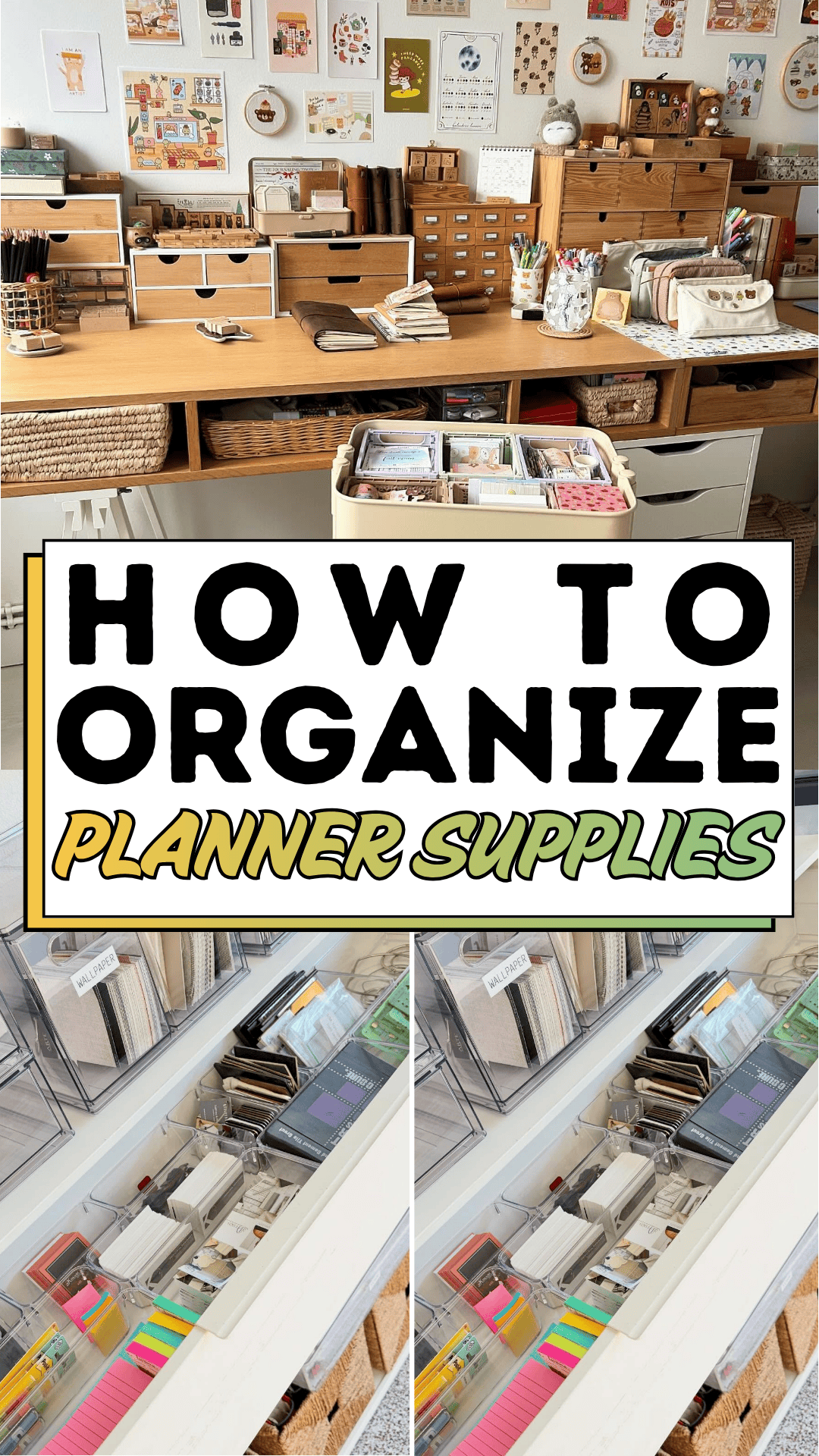 How To Organize Planner Supplies
