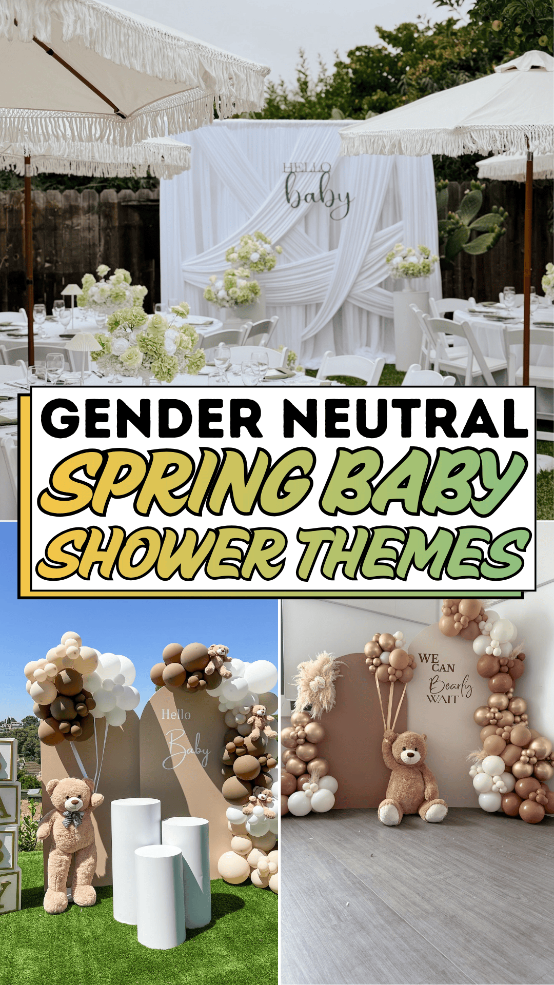 Gender Neutral Spring Baby Shower Themes